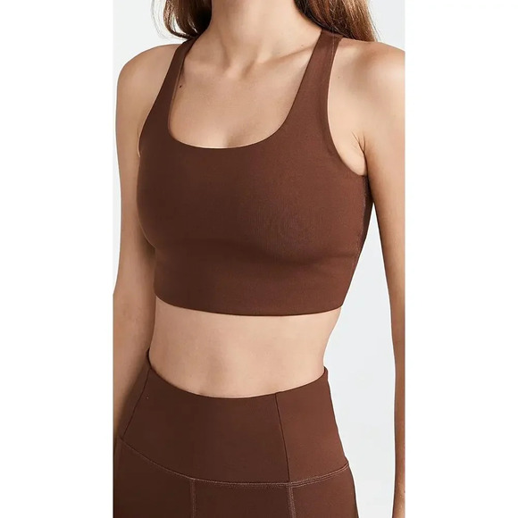 Girlfriend Collective Women's Paloma Racerback Sports Bra in Earth Color XS - Picture 1 of 7